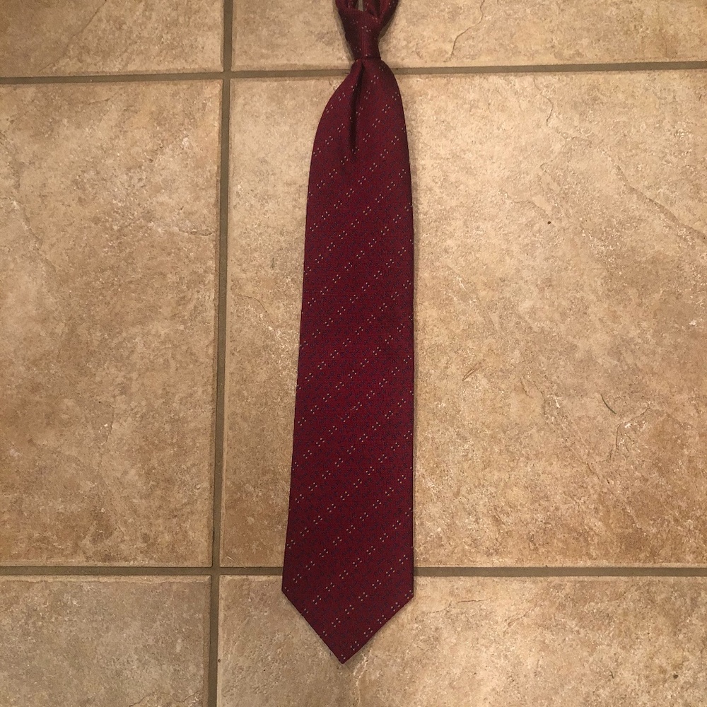 ♦️ 5 for $25! ♦️ Daniel De Fasson Burgundy Tie
